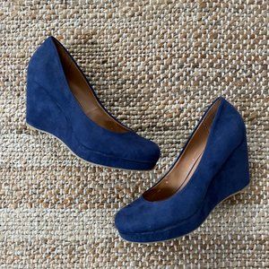 Nine West Women’s Suede Wedges 8